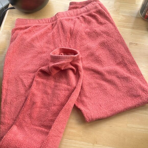 AERIE Coral Cozy Drawstring Sweatpants Medium Long - Picture 3 of 5